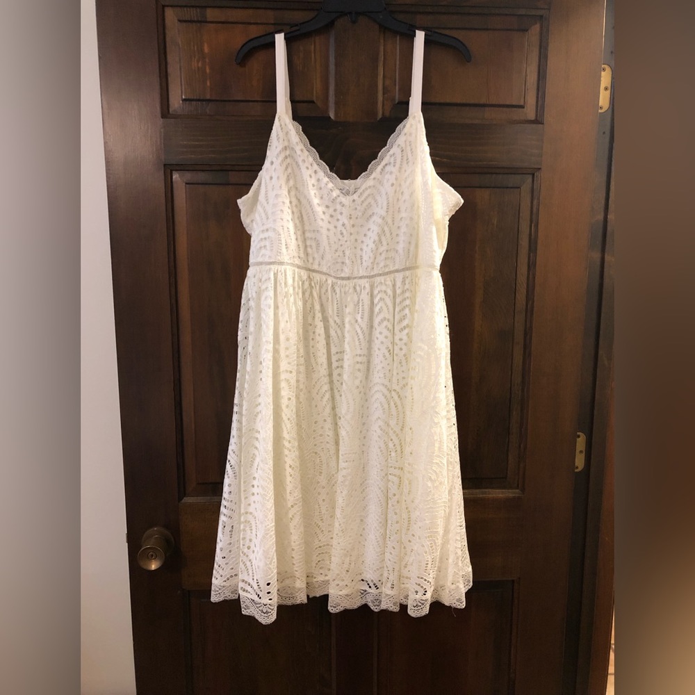 White eyelet dress